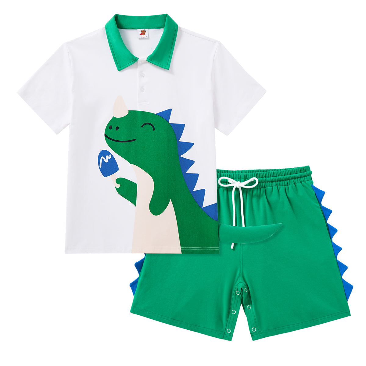 Lolly Dino T-Shirt & Spiked Shorts