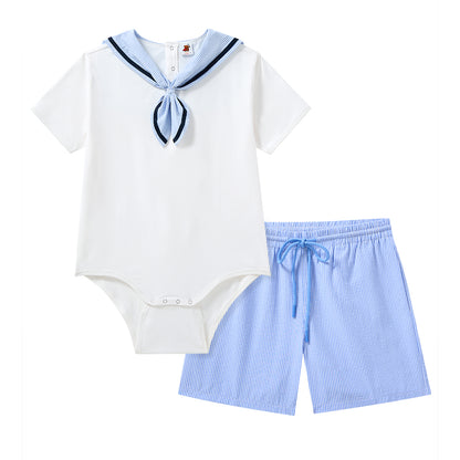 Sailor Snapsuit & Matching Shorts
