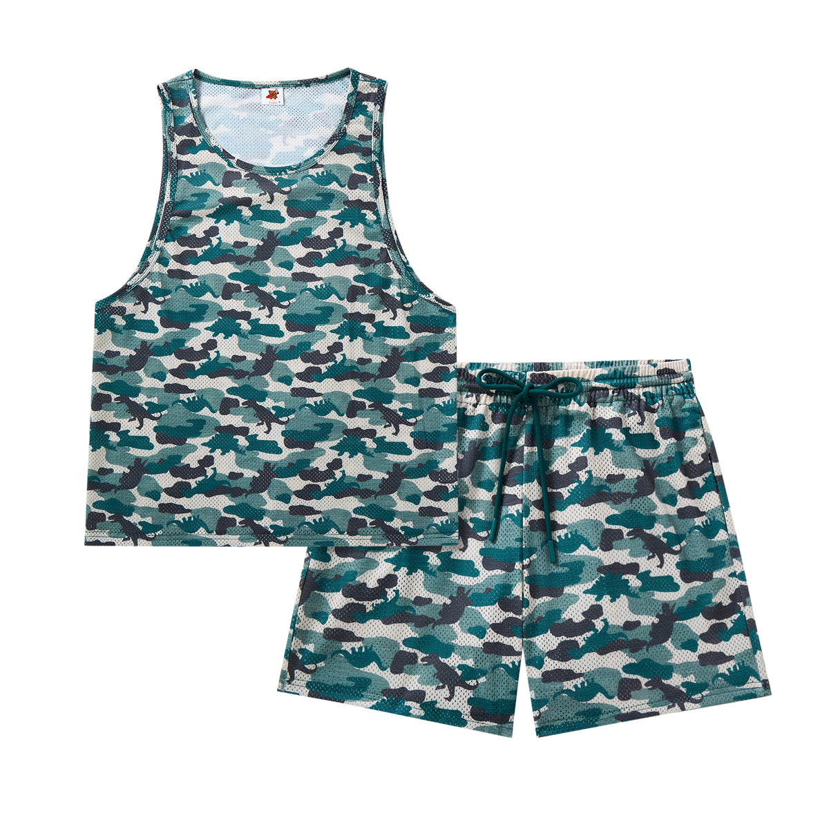 Hidden Dino Camouflage Vest & Shorts