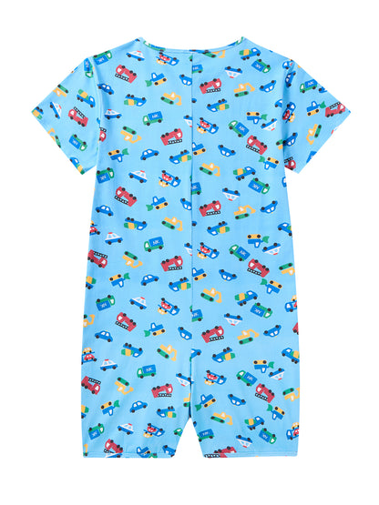 Zipped Vroom Vroom Romper